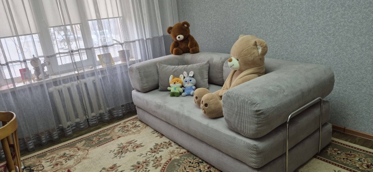 Фотография покупателя: Диван TEDDI, 200х100 см, обивка вельвет, бежевый