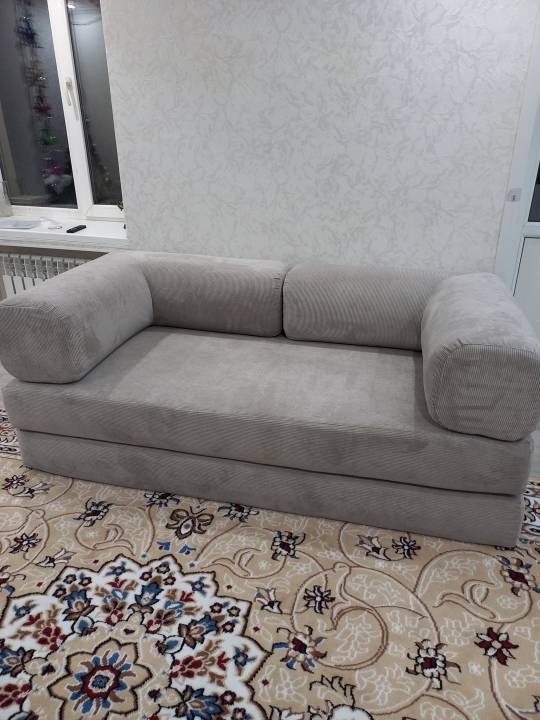Фотография покупателя: Диван TEDDI, 200х100 см, обивка вельвет, бежевый