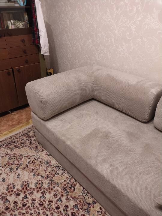 Фотография покупателя: Диван TEDDI, 200х100 см, обивка вельвет, бежевый