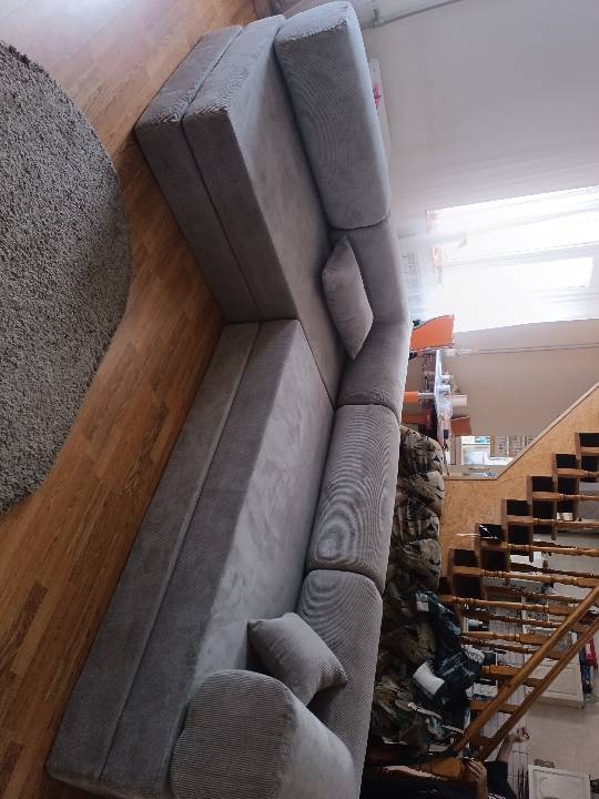 Фотография покупателя: Бескаркасный диван TEDDI CORNER, 300х200 см, обивка вельвет, бежевый