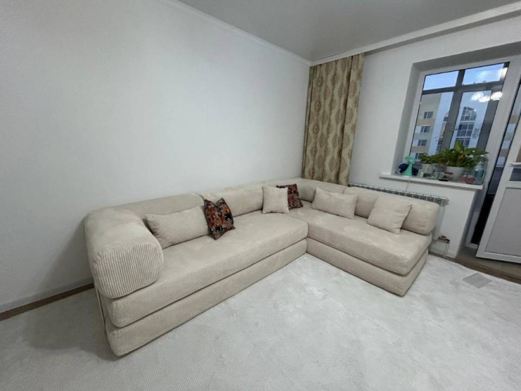 Фотография покупателя: Бескаркасный диван TEDDI CORNER, 300х200 см, обивка вельвет, бежевый